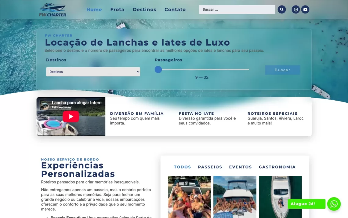 Site da FW Charter