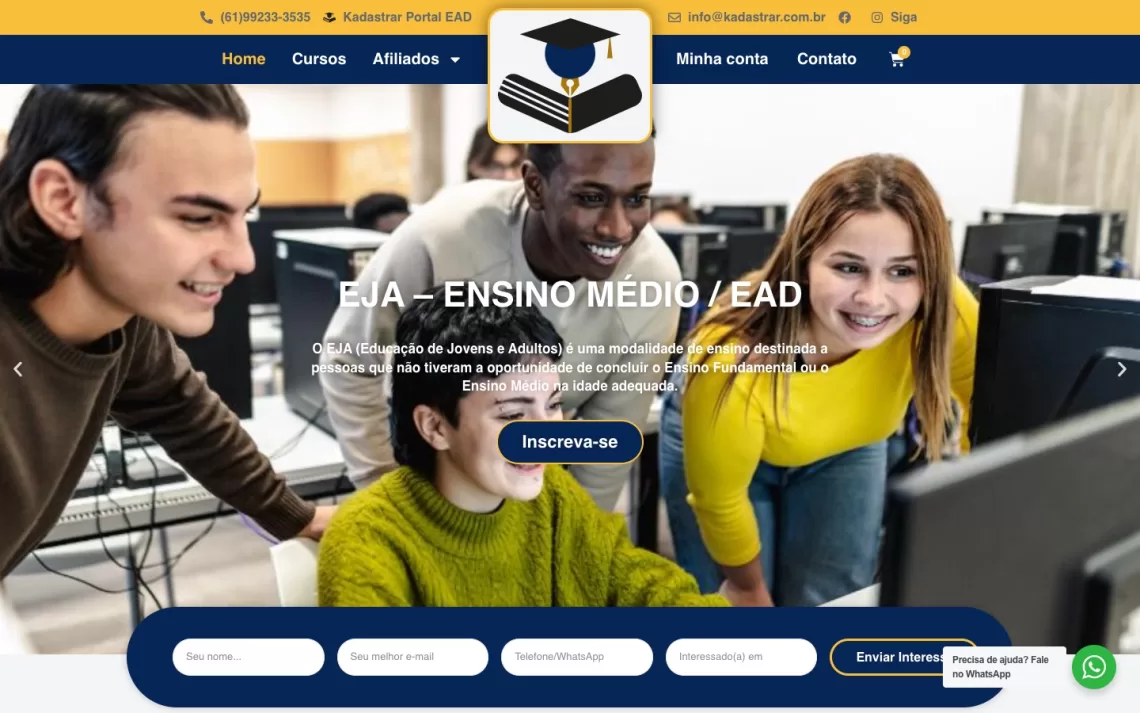Site da Matrícula Kadastrar